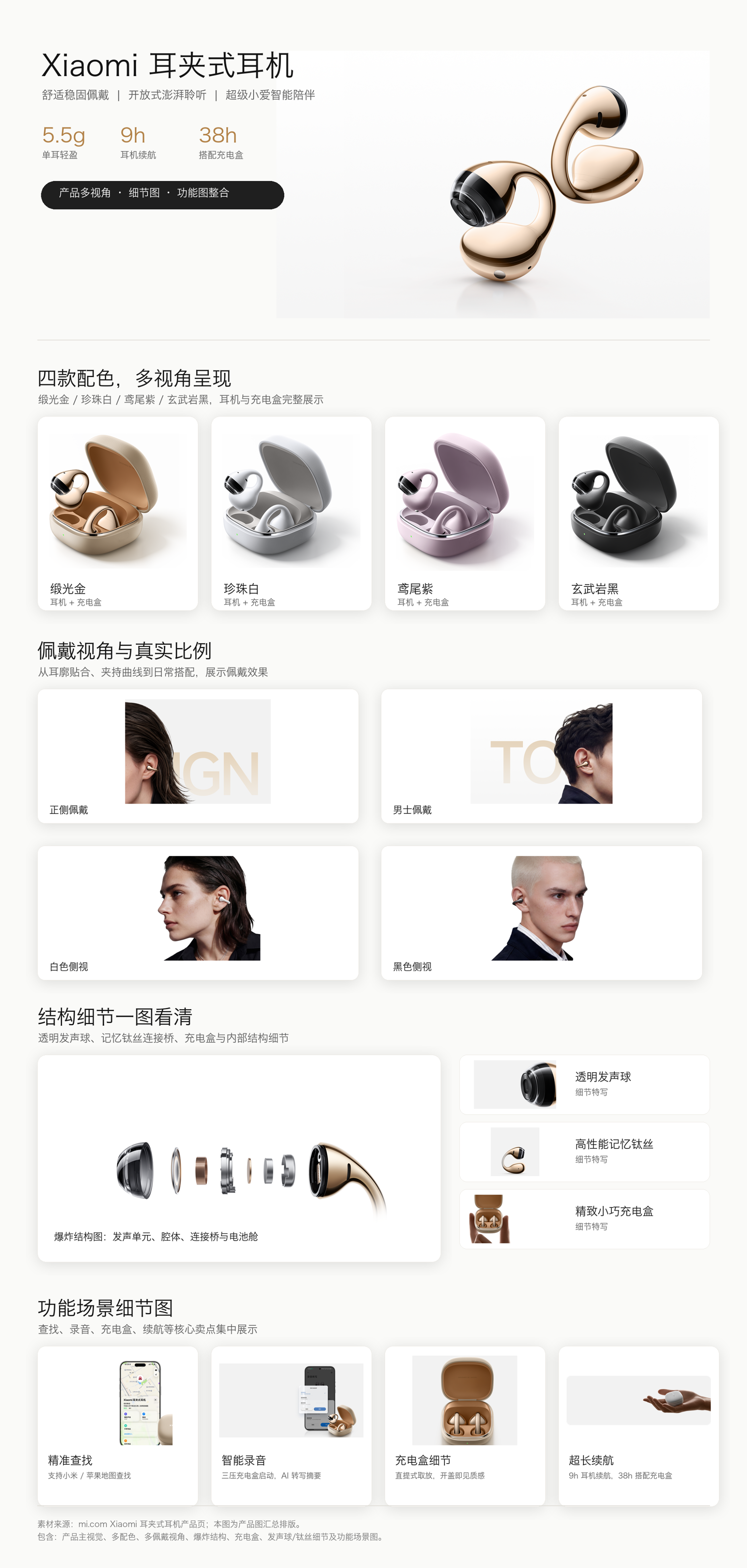 产品总览 · 配色、佩戴与功能场景